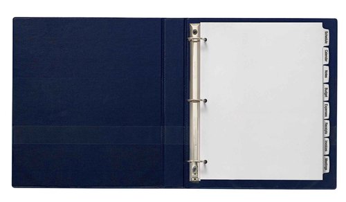 Avery Big Tab Printable White Label Dividers with Easy Peel, 8 Tabs, 20 Sets (14435)