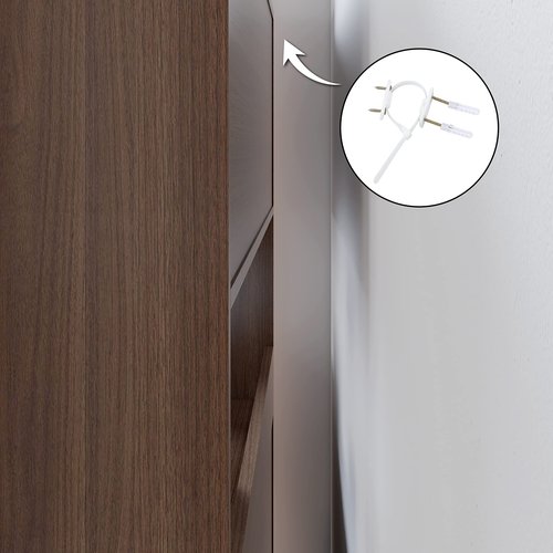 WAHEY Desk Bookshelf, Office Desktop Storage Rack Wood Display Shelf, HOFB014