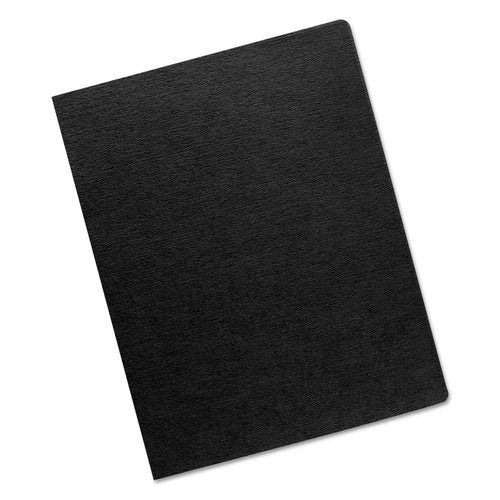 Fellowes Linen Texture Presentation Covers, 8 3/4 Inch X 11 1/4 Inch, 200 Per Pack, Black (52115)