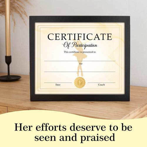 Dance Participation Certificate, 25 Pcs Dance Award Certificates, Ballet Team Competition Awards Gifts for Students, School Graduation Gifts Decorations Supplies -A17