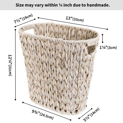 GRANNY SAYS Bundle of 1-Pack Waste Basket for Bathroom & 1-Pack Toilet Paper Holder