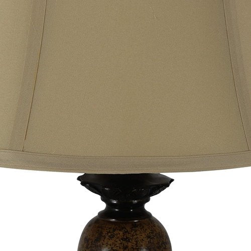 Decor Therapy Mae Table and Floor Lamp Set, Huntington Bronze with Light Marble 3 pack