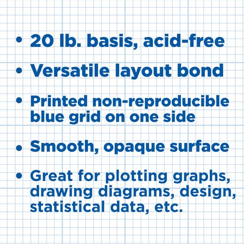 ALVIN Isometric Paper Pad 100 Sheets of 11" x 17" Model 1242-6, Drafting and Graph Paper, 20 pound Acid-Free