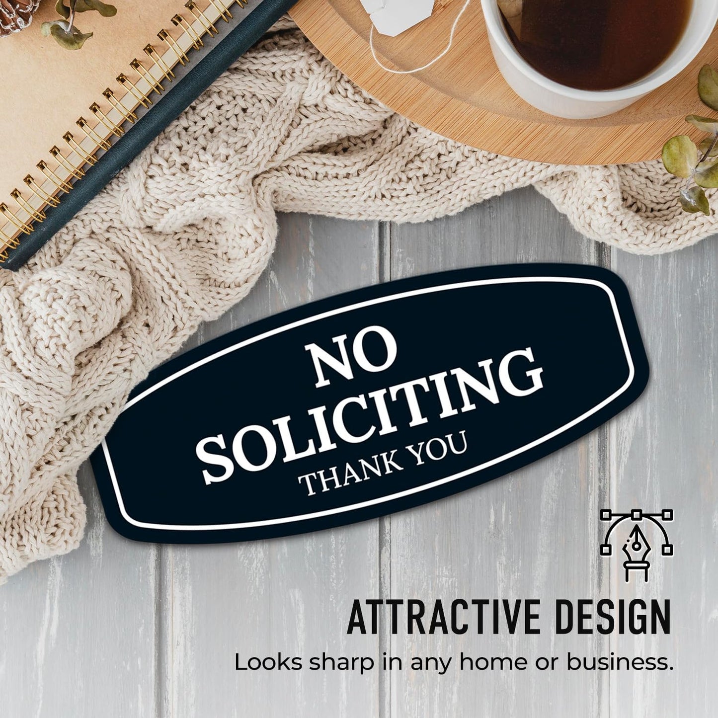 No Soliciting Sign for House Thank You Sign, (SI-1541)