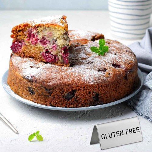 Gluten Free Stainless Steel Metal Table Tent Sign - 3" x 1-1/2" - Table Top Setting for Restaurants, Catering Businesses, Business. Great for Wedding, Banquet, Buffet, Party, Events. To Label Food Areas for Allergy Concerns-12 PK