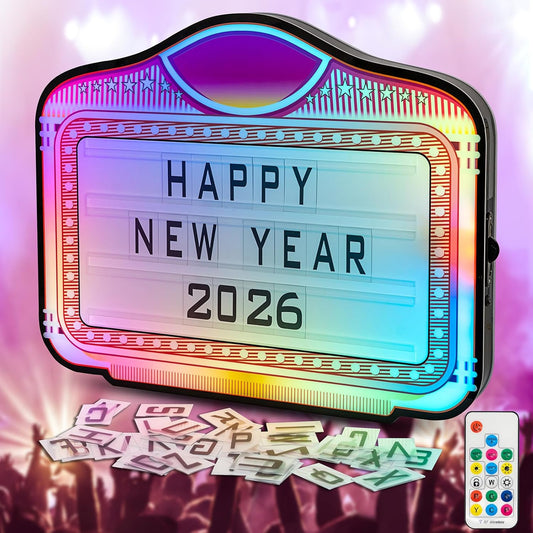 Skiennix LED Letter Bottle Presenter - Color-Changing Handheld Light Box for Nightclubs & Events | Acrylic Frame with 4 Letter Sets & 2 Number Kit