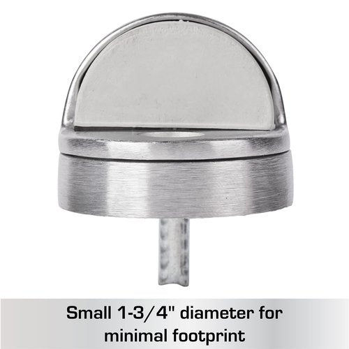 BRINKS Commercial - 10-Pack Dome Floor Door Stop, Satin Chrome Finish - Non-Obtrusive Option to Protect Doors and Walls