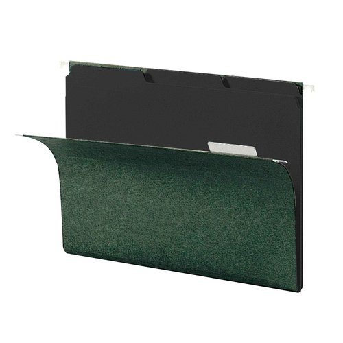 Smead File Folders with Reinforced Tabs, Letter Size, 100 per Box + Smead Interior File Folders, Letter Size, Black, 100 per Box