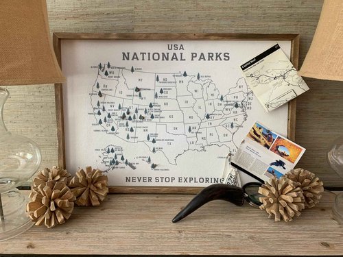 National Park MAP PIN Board