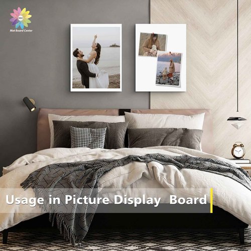 Mat Board Center Premium White Foam Core Board - 16x20 Inches, 3/16" Thick - 10 Pack, Acid-Free - Ideal for Mounting, Crafts, Art, and Presentations