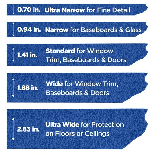 ScotchBlue Original Multi-Surface Painter's Tape, 1.88 Inches x 60 Yards, 4 Rolls, Blue, Paint Tape Protects Surfaces and Removes Easily, Multi-Surface Painting Tape for Indoor and Outdoor Use