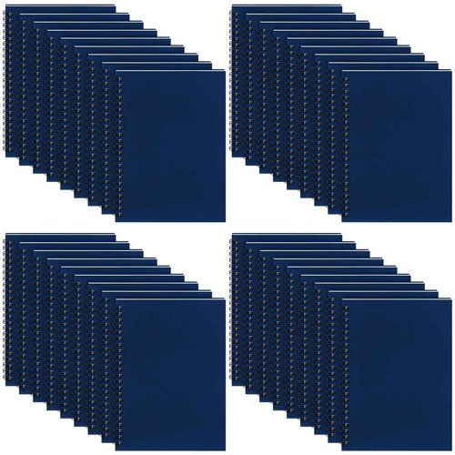 Yahenda Spiral Notebook Bulk A5 Journal Lined 8.3'' x 5.5'' Writing Composition Paper Small Notepad Subject Notebook for Students Office Business Back to School Supplies(Deep Blue,36 Pcs)