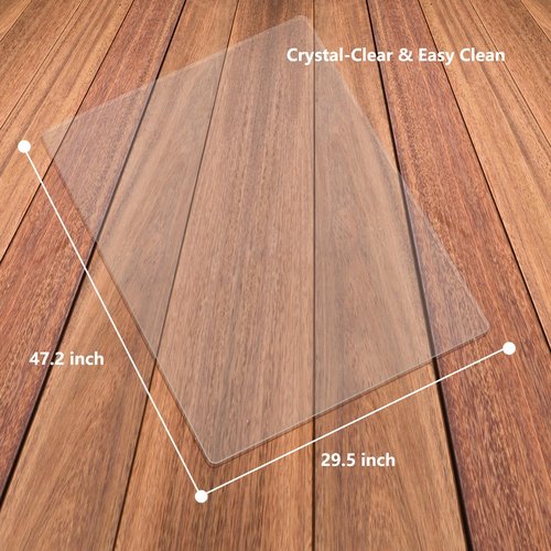 Clear Chair Mat, Office Chair Mat for Hardwood Floor, Transparent Home Floor Protector Mat Chairmats