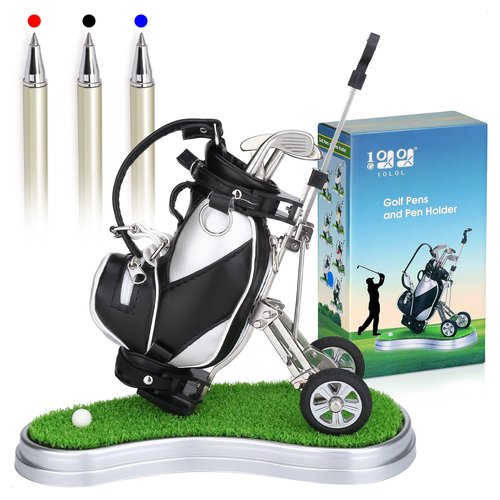 Golf Pen Holder Office Desk Decor Cool Unique Gift - Best Choice for Golf Love