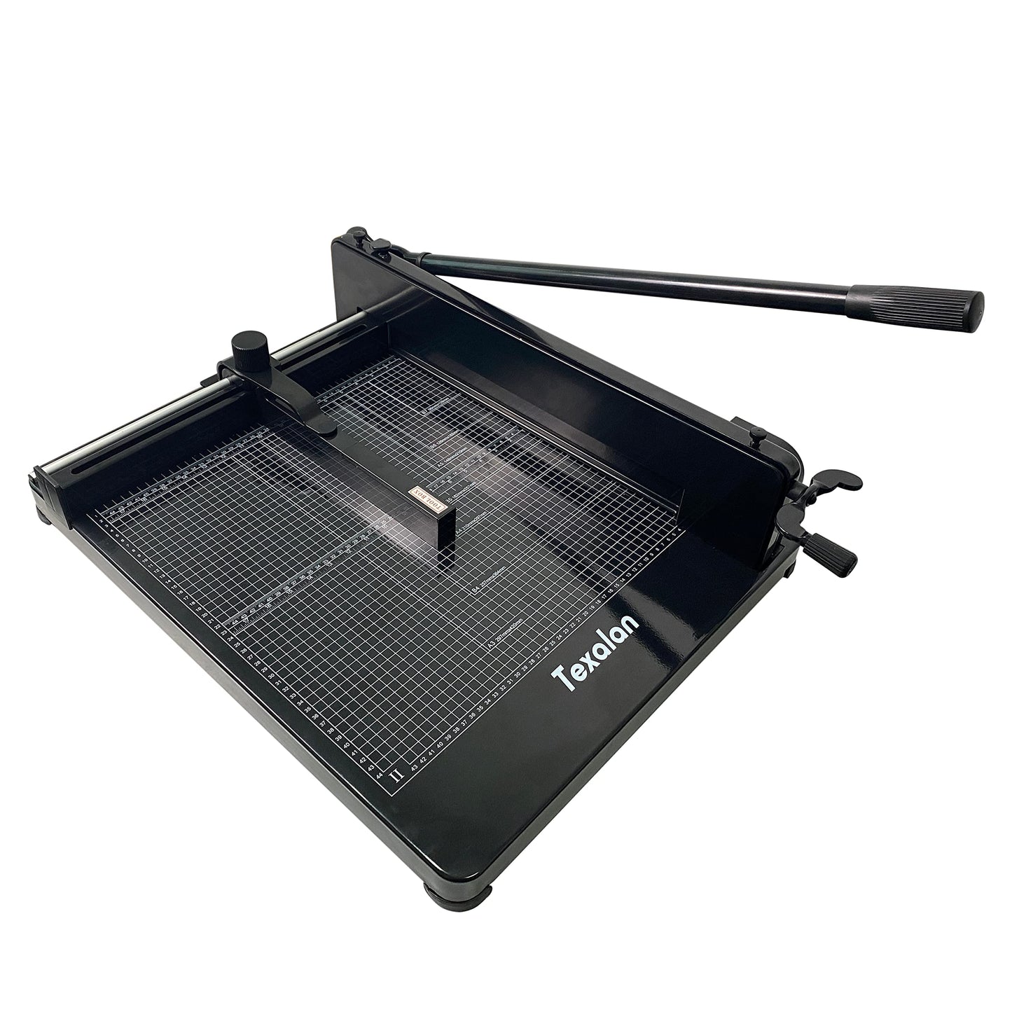 TEXALAN(R) Heavy Duty Guillotine Paper Cutter Black 400 Sheets Stack Paper Trimmer (A3-17'' Paper Cutter)
