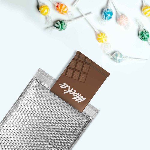 HOLPACK 100pcs Thermal Insulated Bubble Mailers 8x11 in Self sealing thermal insulated envelopes made of reflective metallized bubble for cold shipping. Lightweight. Keep cool shield - MADE IN USA