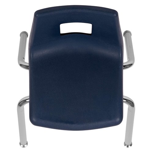 Flash Furniture Mickey Advantage Navy Student Stack School Chair - 14-inch