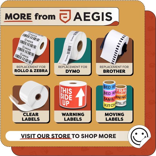 Aegis Adhesives - 2" X 6" Direct Thermal Labels Compatible with Rollo, Zebra, and Other Desktop Label Printers (12 Rolls, 250/Roll)