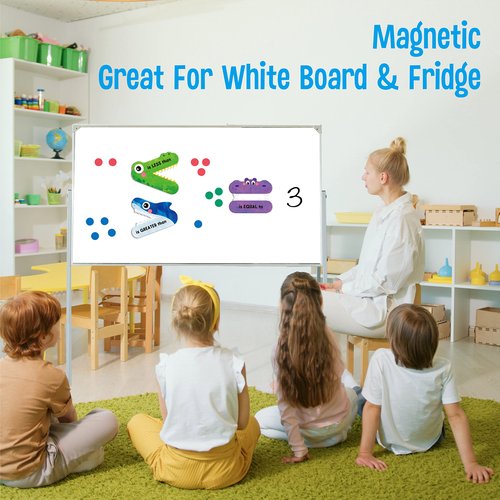 3 Magnetic Math Signs - Greater Than/Less Than/Equal to Math Demonstration Tool for Teacher, School & Classroom Supplies