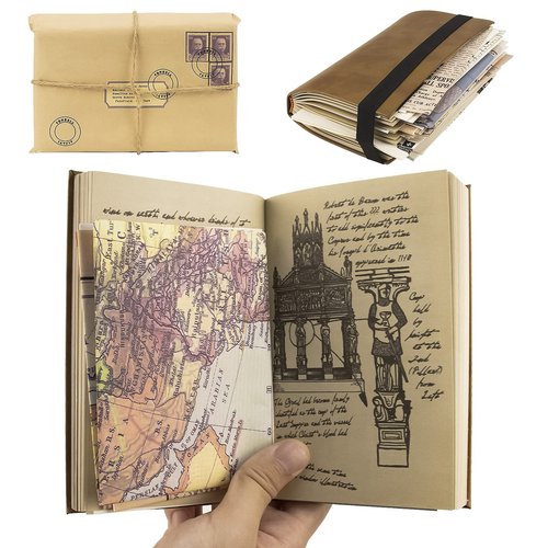 Bzuiawi Grail Diary Indiana Journal, Indiana Grail Diary Journal, Indiana Holy Grail Diary Props, Vintage Leather Journal Classic Movie Prop
