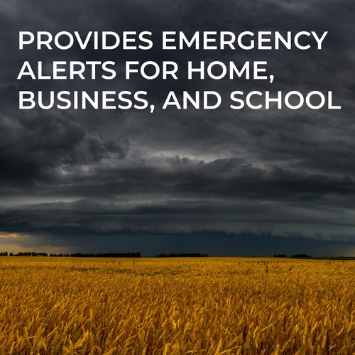 Midland - WR120B - NOAA Emergency Weather Alert Radio - Localized Programming, Trilingual Display, 60+ Emergency Alerts, Alarm, Selectable Alert Tone