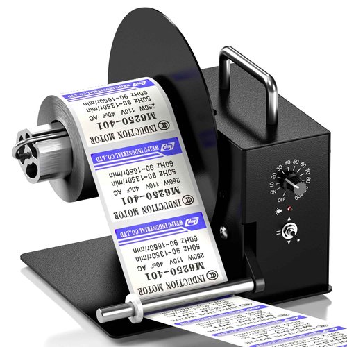 Automatic Label Rewinder, Auto-Sync Thermal Label Rewinder, 2-Way Label Rewinding Machine for Ø1.6”/3.0" Cores, Supports No Core Rewinding, Max. Ø7.1” Label Roll (R3 Pro)