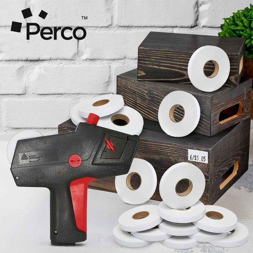White Pricing Labels for Monarch 1110 Price Gun - 4 Sleeves, 68,000 Pricemarking Labels