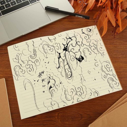 MIVIDE 50 Pack A5 Kraft Notebooks Bulk, 8.3” x 5.5” Lined Paper Journal Notebooks, 30 Sheets 60 Pages, Lined Travel Notebooks for Writing, Making Plans, School Office Supplies