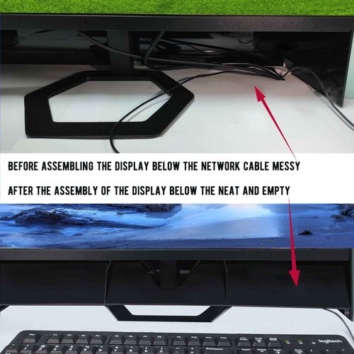 DPYSG_TO Desktop organizer shelf over monitor-Desktop organizer monitor stand -Straight Side Acrylic office organizer - Organize all small office and personal items (9.8 inches high)