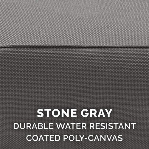 Furhaven Replacement Dog Bed Cover Water-Resistant Indoor/Outdoor Logo Print Oxford Polycanvas Mattress, Washable - Stone Gray, Large