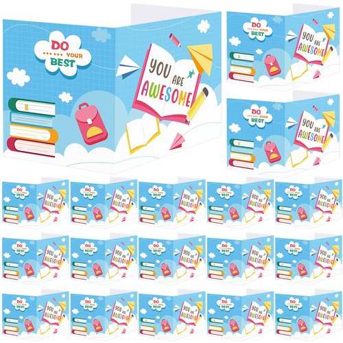 36 Pcs Desk Dividers Privacy Boards for Student Classroom Privacy Folders for Student Desks Study Carrels Reduces Distractions for School Tests, 15.76 x 13.3 x 11.8 inches(You are Awesome)