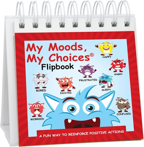 Monster Flipbook - Original Mood Flipbook for Kids | 20 Emotions to Help Identify Feelings