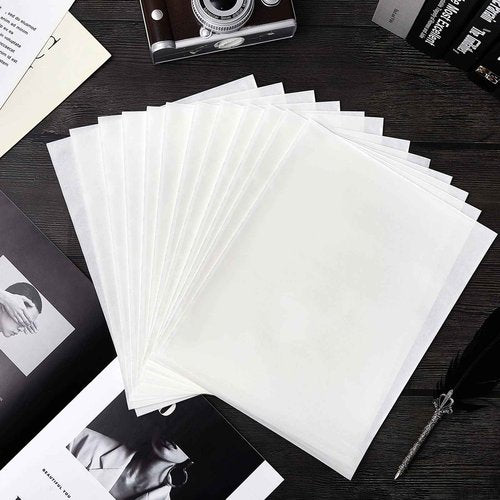 Gueevin 300 Pcs 8.5 x 11 Inch Self Adhesive Display Pockets - Peel and Stick Clear Paper Sleeves for Wall and Door Communication - Letter Size Plastic Sheet Protector