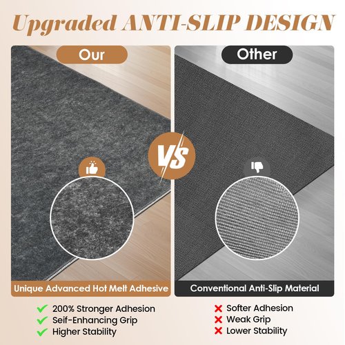 Large Office Chair Mat Desk Chair Mat for Hardwood Floor, Easy Glide for Office Home Gaming for Tile Floor,Large Floor Protector Rug,Anti-Slip, Chenille Three-Layer Material (Brown, 48x60)