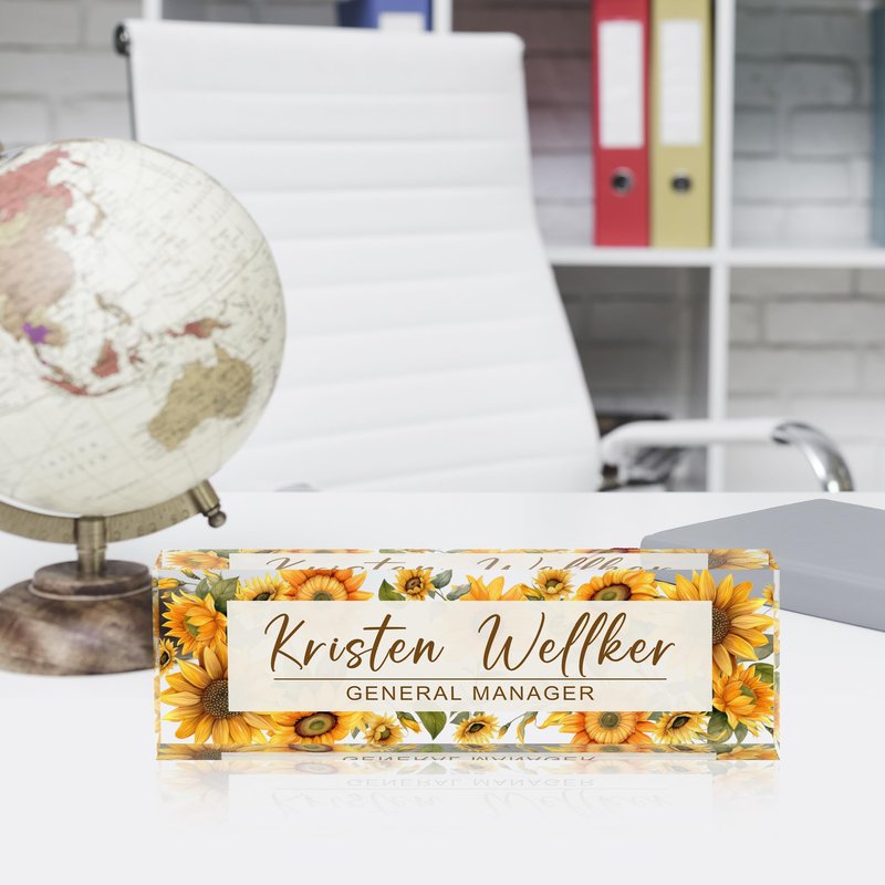 Name Plate for Desk, Custom Office Desk Decor The Office Gifts for Women Men, Employee Appreciation Gifts for Boss, Manager, Teacher, Nurse