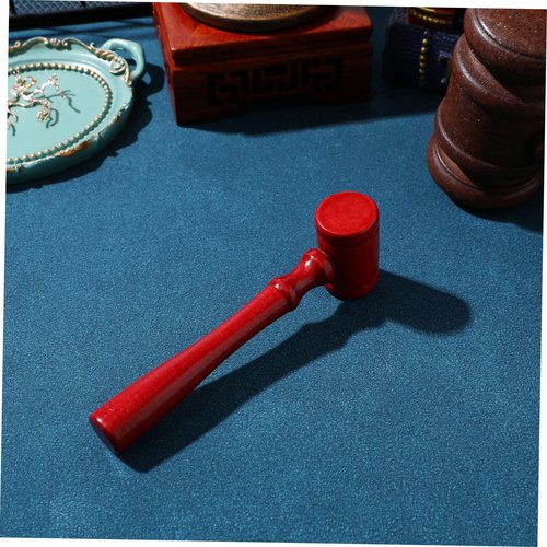 NUOBESTY 5pcs Judge Gavel, Gavel Toy, Mini Wooden Gavel Toy, Wooden Gavel Judgment Cosplay Lawyer Judge Costume Accessory, Unique Craft Gifts Toys for Halloween Cosplay Party