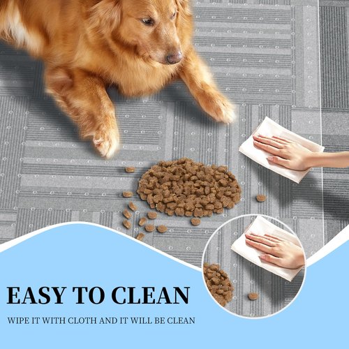 Tonaus Chair Mat for Carpet, 48"×36" Desk Chair Mat for Home Computer Desk Rolling Chair, Transparent Carpet Floors 2.2mm Thick T-Shape Floor Protection with Non-Slip Studded for Low Pile Carpets