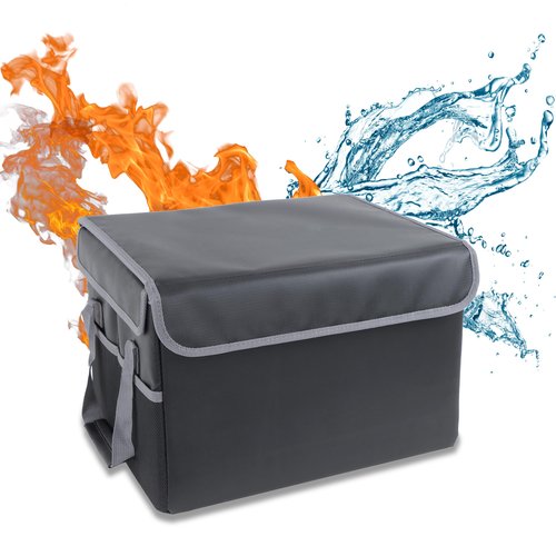 Creekview Home Emporium Emergency File Organizer Security Safe Lock Box - Fire Safe Boxes for Important Documents Money