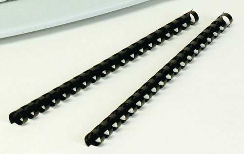 Fellowes 52367 Plastic Comb Bindings, 3/4" Diameter, 150 Sheet Capacity, Black (Pack of 100 Combs) & Plastic Comb Bindings, 1 Inch, 200-Sheet Capacity, Black, 10 per Pack (52383)