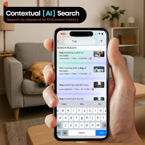 Recmoment Indoor Security Camera,2K 2.4G WiFi Baby/Pet/Dog/Nanny Cameras for Home Security,AI descriptive Notification, AI Cameras with 2-Way Talk, Color Night Vision, AI Smart Detection,911Emergency