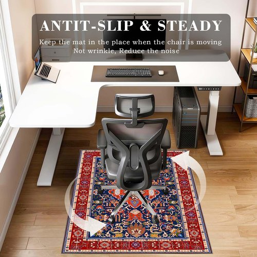 SpeedSprint Office Chair Mat for Carpet,Plastic Floor Mat for Office Chair Over Carpet,Desk Chair Mat for Hardwood