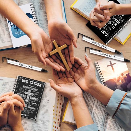 Spakon 24 Pcs Sublimation Notebook and Pen Set A6 Line Spiral Notebooks Blank with Sublimation Pens DIY Bulk for Office Writing Supplies Gifts