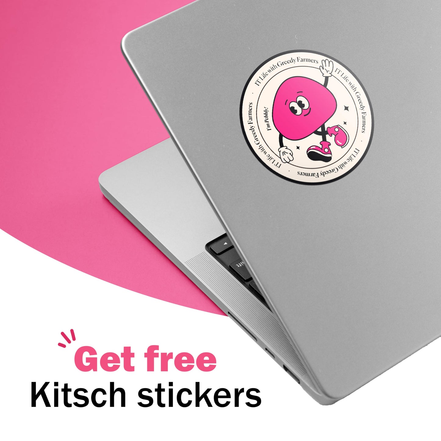 GREEDY FARMERS Mouse pad, Non-Slip Washable Waterproof Computer Mouse pad (Hot Pink)
