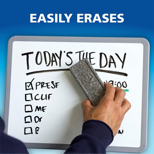 EXPO Low Odor Dry Erase Markers Black Chisel Tip for Versatile Lines Perfect for Home Classroom and Office Pack of 12