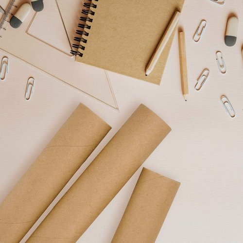 MagicWater Supply Heavy Duty Mailing Tubes - Durable Cardboard for Shipping, Storing & Protecting Posters Artwork Documents and Blueprints with Secure End Caps - 12 Pack 2 in x 18 in Kraft - US Made.