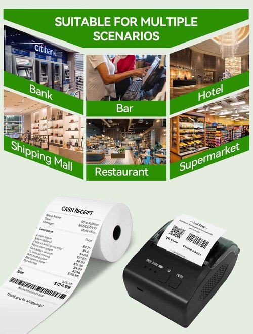 UMT Plastar Premium 3 1/8" x 220' Thermal Paper Receipt Rolls, BPA-Free, Pack of 50, Compatible with POS, Credit Card Terminals, Receipt Printers, Universal Fit