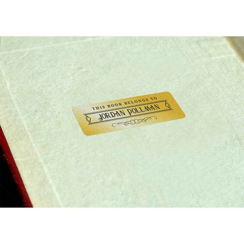 Avery Gold Address Labels for Inkjet Printers, 3/4" x 2-1/4", 300 Labels, 5 Packs (8987)