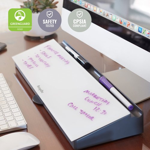 ECR4Kids MessageStor Keyboard Write and Store, Desk Organizer, Waves