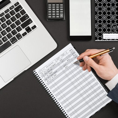 The Superior Register's Premium Check Book Register & Debit Card Ledger Notebook - Checking Account Register, Business Ledger, Cash Log & Expense Tracker - Standard Edition - 1 Pc, Black