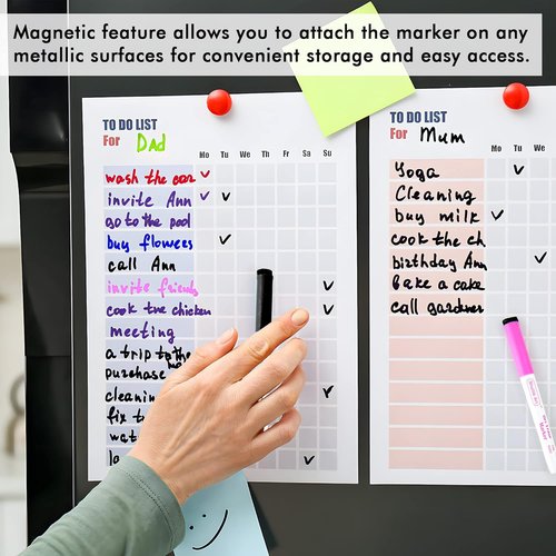Shuttle Art Dry Erase Markers - 90 Bulk Pack in 15 Colors | Fine Point Magnetic Markers for Whiteboards & Glass